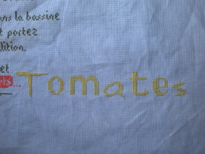 Onzième étape du SAL confiture de tomates