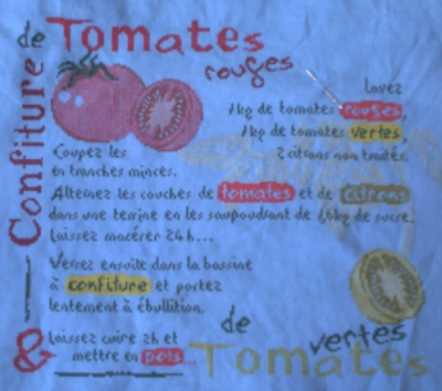 SAL confiture de tomates, les treize premières étapes