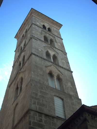 Le clocher de Sainte-Marie-Majeure à Bonifacio