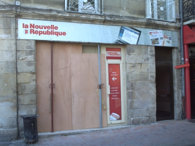 La façade de centre presse rue du marché