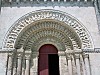 La voussure du portail sud de Saint-Pierre d'Aulnay