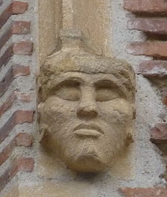 Toulouse, musée Saint-Raymond, façade postérieure, fenêtre 3, détail