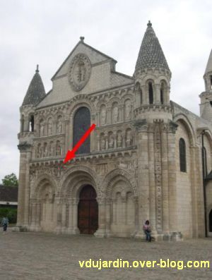 Poitiers, façade de Notre-Dame-la-Grande, l'arbre de Jessé, 01, emplacement