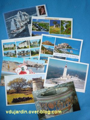 Cartes postales reçues pendant l'été 2010