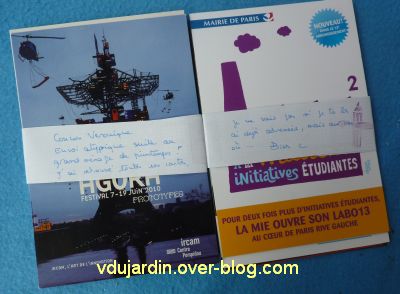 Envoi reçu de Capucine O, cartes à publicité, mai 2011, 7