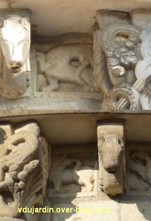 Défi photo, endroit/envers, Poitiers, 2, métopes de Saint-Hilaire
