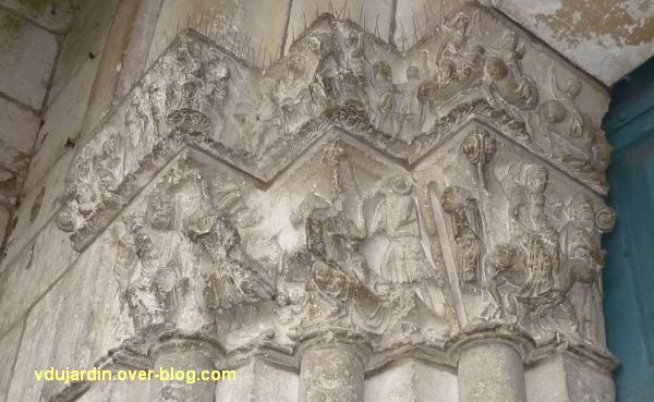 Poitiers, portail Saint-Michel de la cathédrale, gauche, 02, vue générale