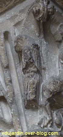 Poitiers, portail Saint-Michel de la cathédrale, gauche, 15, non identifié