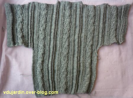 Un tricot pour moi, étape 4, le dos