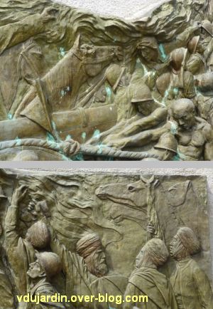 Monument aux morts de Skikda/Philippeville à Toulouse, 5, deux détails de chevaux