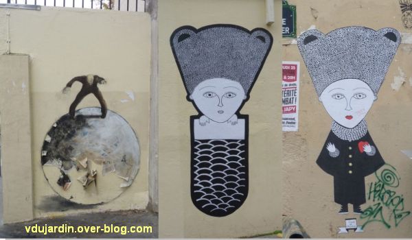 Art dans la rue au nord-est de Paris, 3, papiers collés