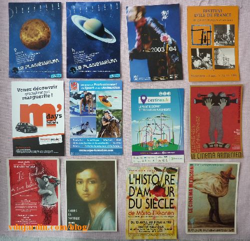 Mamazerty, cartes à publicité, juillet 2014, cartes des années 1990 et 2000