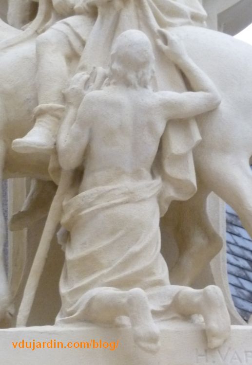 Charité de saint Martin par Varenne à Tours, détail de l'infirme