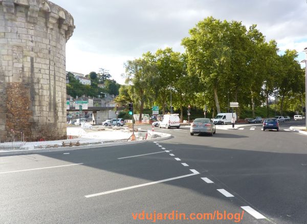 Poitiers, porte de Paris, travaux en cours début septembre 2015