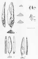 Figure 9 : Gravettes et fragments de pièces à dos des niveaux gravettiens